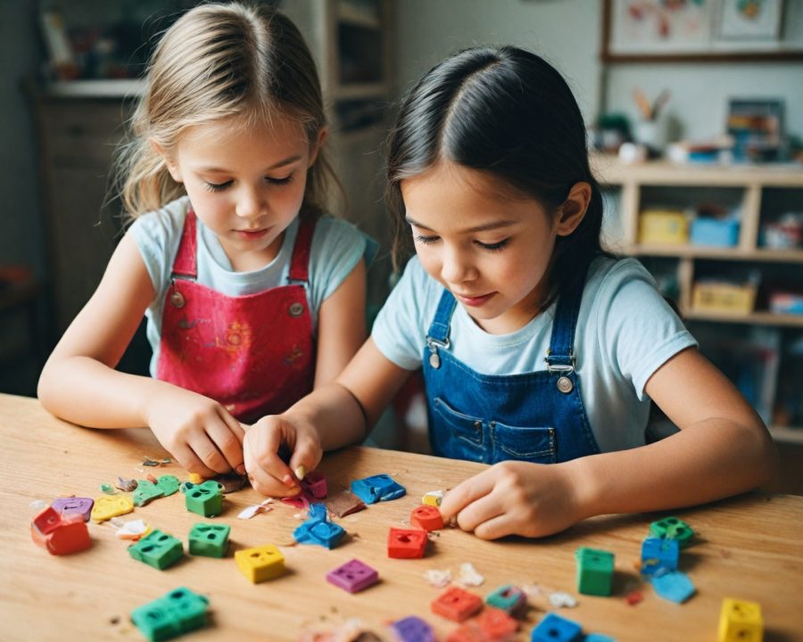 Ideias criativas de jogos educativos com artesanato