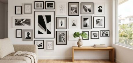 Como criar uma parede diferente usando fotos, quadros e objetos que você já tem