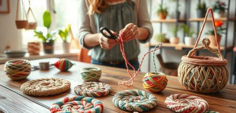 Como criar peças decorativas com barbante em casa