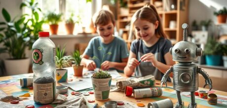 Ideias de artesanato com materiais recicláveis para crianças