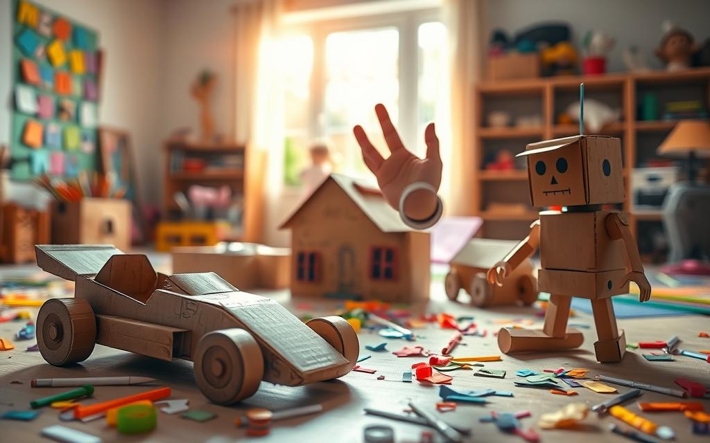 brinquedos de papelão