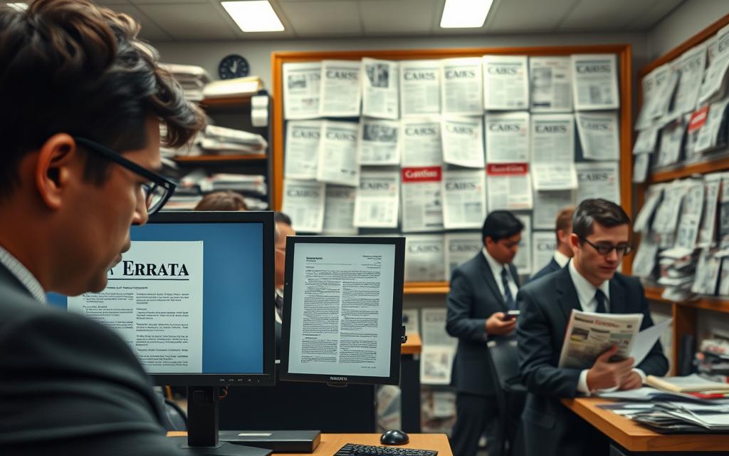 errata em reportagem