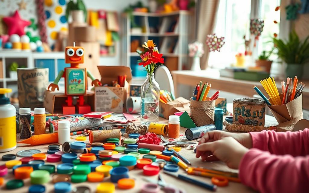 ideias de artesanato com materiais recicláveis